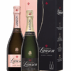 Champagne Lanson - Black Label + Rosé Label v darčekovom balení