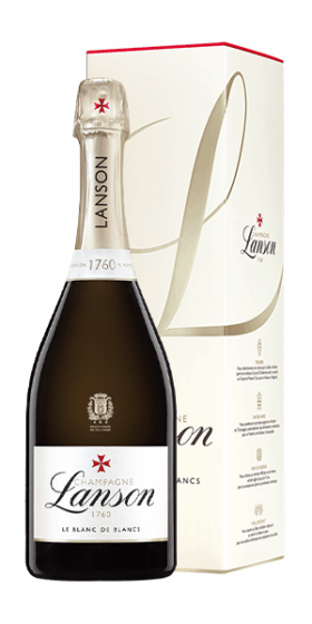 Champagne Lanson - Le Blanc de Blancs Brut v darčekovom balení